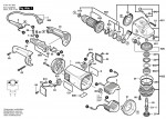 Bosch 0 601 851 B03 Gws 21-180 Hv Angle Grinder 230 V / Eu Spare Parts